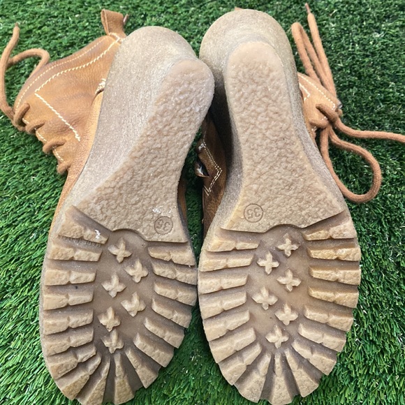 Lace up wedge tassel booties - size 35 - Picture 6 of 7